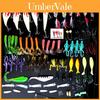 Soft Plastic Lure Set For Bass Night Fishing With Glowing Baits For Anglers
