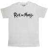 Rick Morty Mono Logo T-Shirt White New
