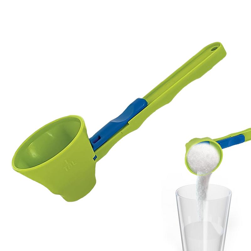 Messlöffel Trichter mit längerem Griff Pulverlöffel für Wasserflasche Kaffeebohne Zuckerlöffel Trichter Trichterlöffel Präzise