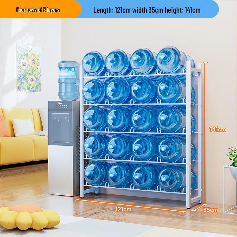 Wooden Floor Water Bottle Stand