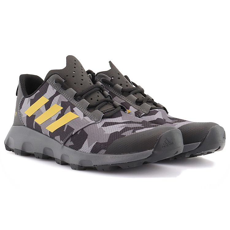 Adidas Terrex Voyager Dlx Slip Resistant Breathable Outdoor Hiking Shoes Black Gray Camouflage Men Hiking Shoes FW1200