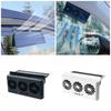 Auto Air Vent Fan Ventilation Radiator Car Cooling Fan Front Rear Window Exhaust Fan USB Charging Battery Solar Powered