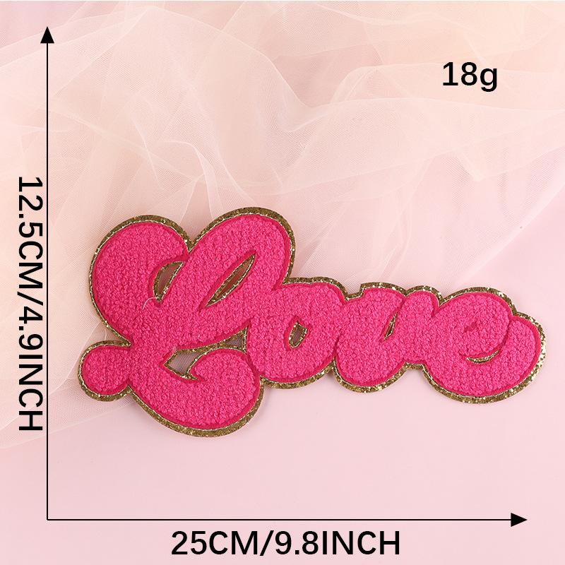 Duoku Computer Embroidery Label English Letter Towel Embroidery Clothing Accessories Diy Patch Sticker Label Chenier Cloth Sticker