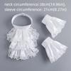 Chic Detachable Renaissance Collar Vintage Elegant Elizabethan Neck Ruff Victorian Costume Layered Ruffled Collar Cosplay