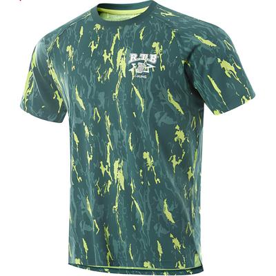 Cooling Full Print Quick Dry Short Sleeve T-Shirt Men Tops Cloud-Green ATSU415-7