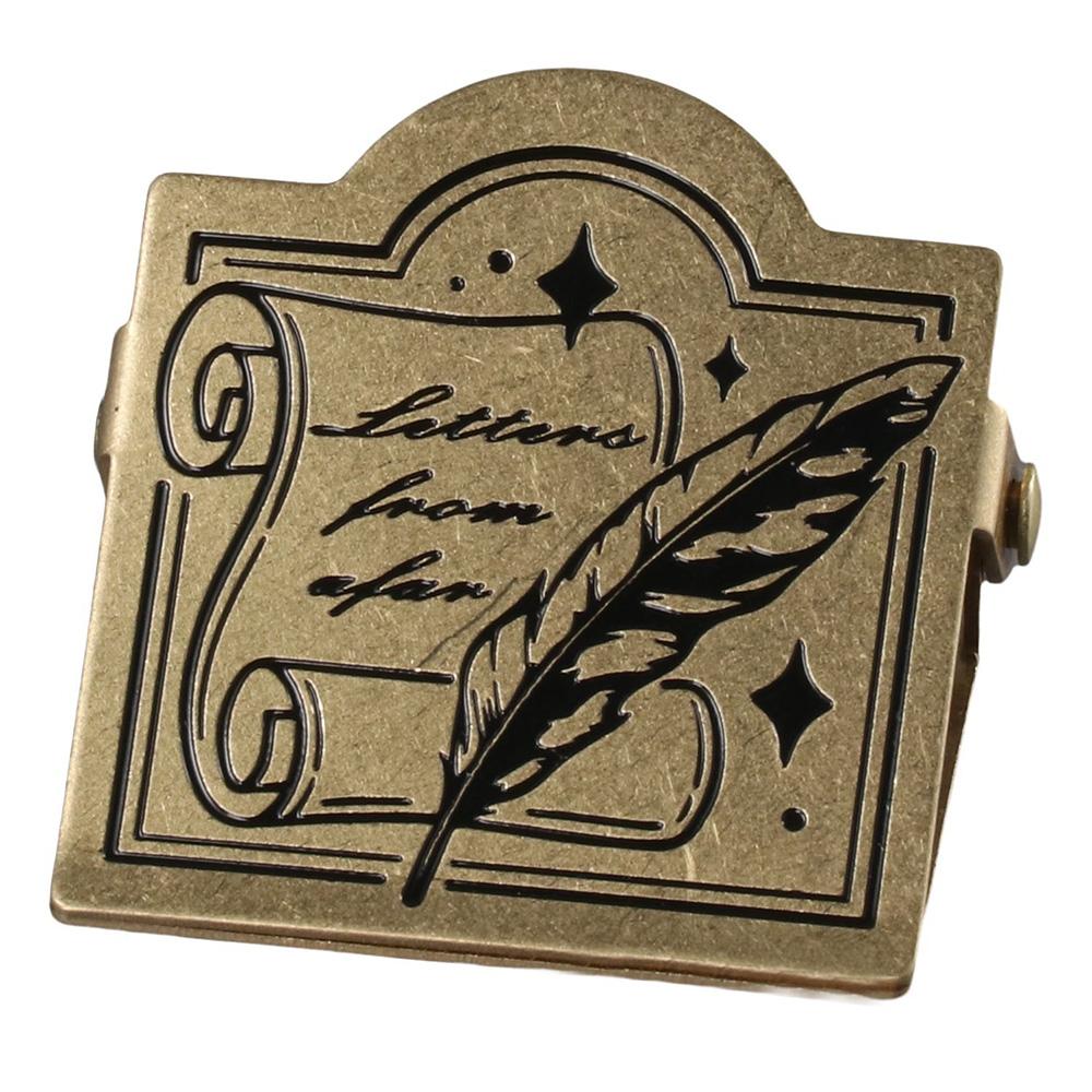 

Золотой латунный зажим Латунный зажим для папок Скрепки для документов Путешественники