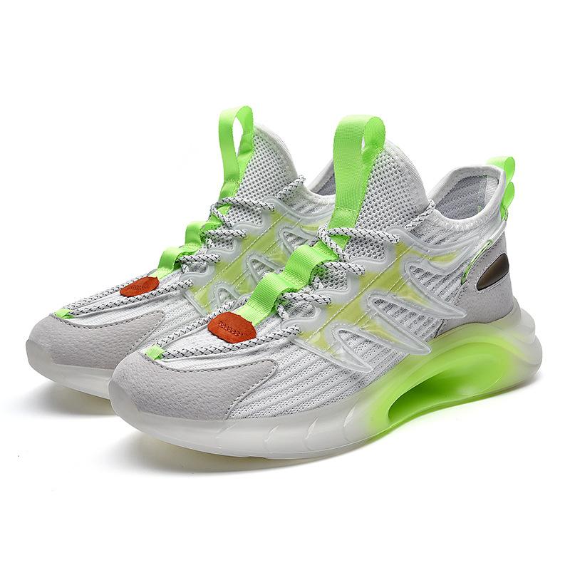 Fashion New Thick-soled Casual Shoes Fashion Summer White Shoes Sports Shoes Men's Breathable Casual Shoes Comfortable and Easy To Wear