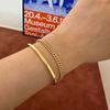 Bebello [Bs-416] 925 Silver Chain Bracelet (Gold Plating)