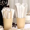 100Pcs New 14/18cm Coffee Stirrer Sticks Disposable Single Package Wooden Coffee Stirrers Drinking Stir Coffee Supply