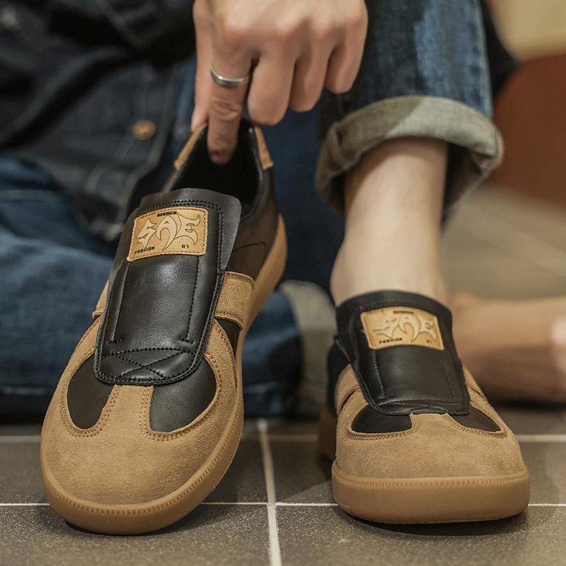 Fashion 2025 New Handmade Leather Shoes Comfortable Men Casual Shoes Fashion Men Driving Shoes Lace Up Men Flats Luxury Brand Loafers