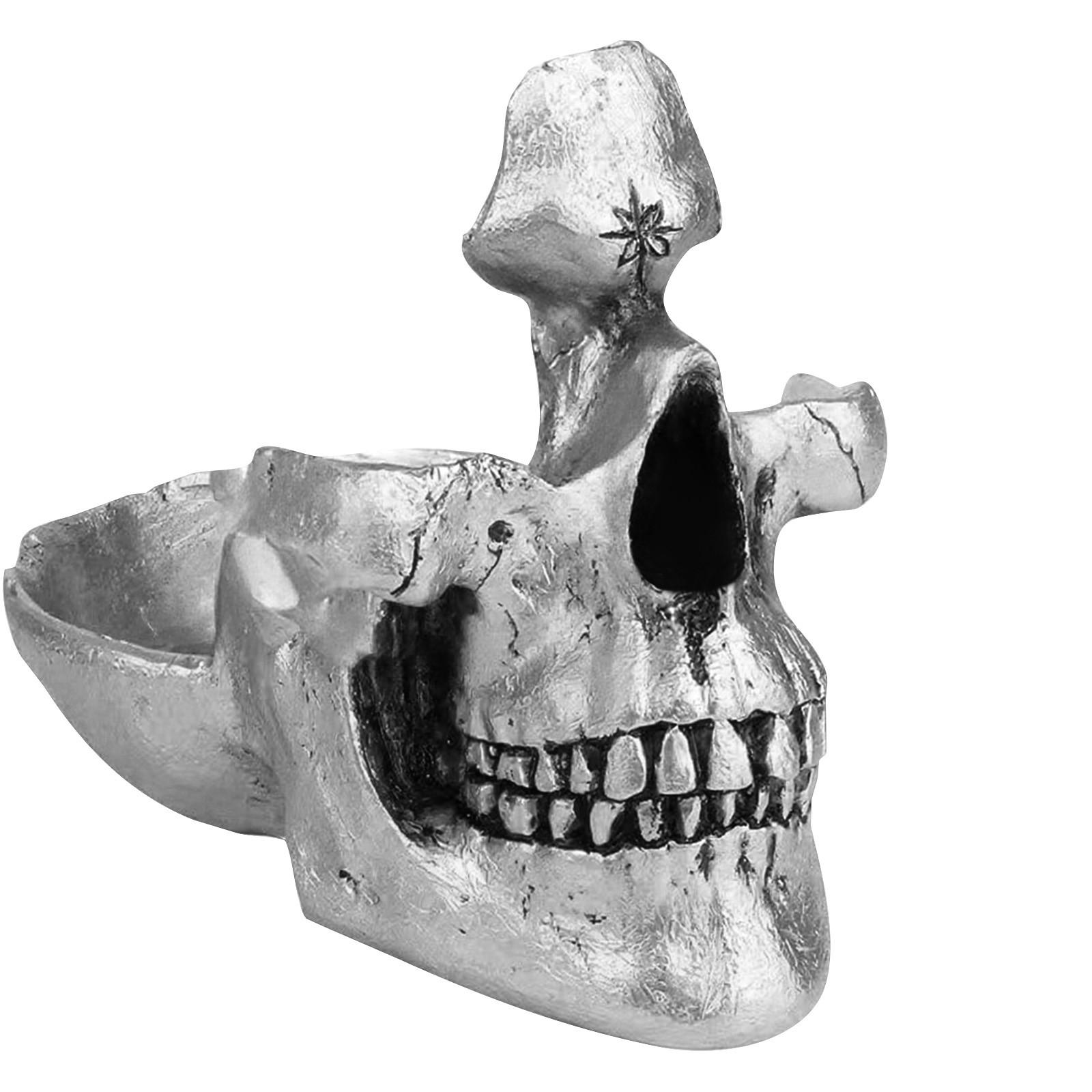 

Creative Skeleton Spectacle Frame, Halloween Decoration Display Stand, Skull Key Stand Resin Sculpture,Unique Glasses Holder One Size