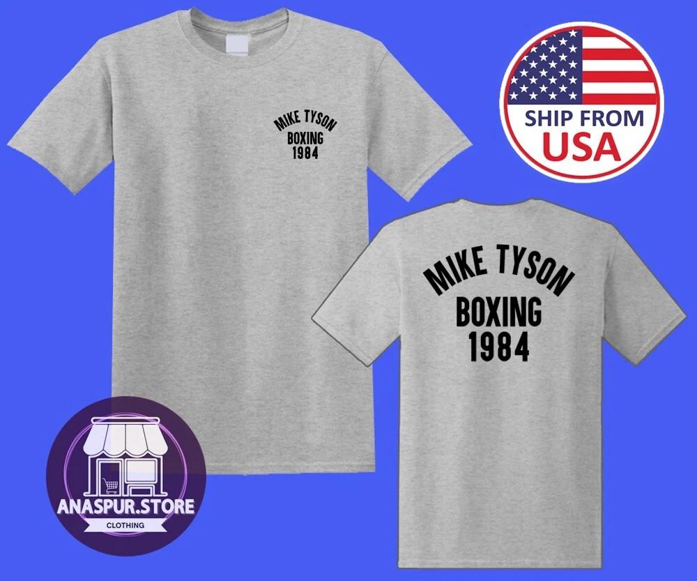 Mike Tyson Boxing 1984 Men s Grey Size S-5XL XL