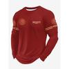 Mexiko Adler Druck T-Shirt für Herren Mode Bequemes Baumwolle Langarm-T-Shirt Lässiger Rundhals Pullover Herbst Lockere Herren Oberteile