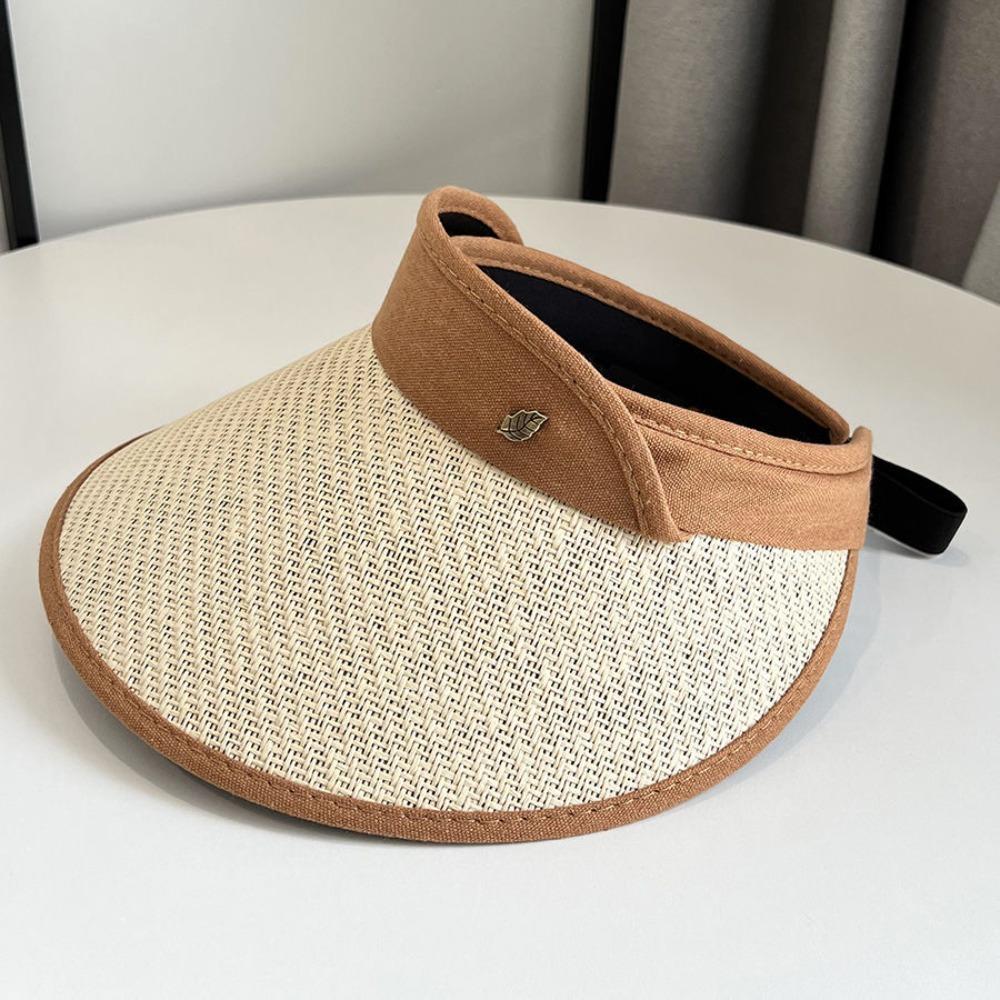 Summer Breathable Sun Hat Empty Top Hat Visor Caps Outdoor Sports Tennis Golf Running Bicycle Adjustable Sunshade Hat