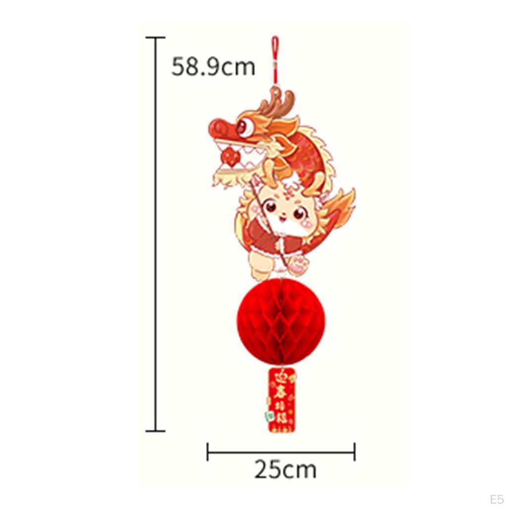 Decorazione Anno Cinese Lanterna Rossa Benedizione Buona Fortuna Cina Appeso