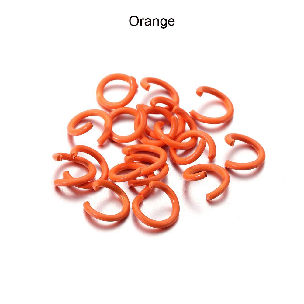 100Pcs/Lot 1.2x8mm Colorful Metal Open Jump Rings Split Jump Ring Connector for DIY Jewelry Making Findings Accessories Supplies