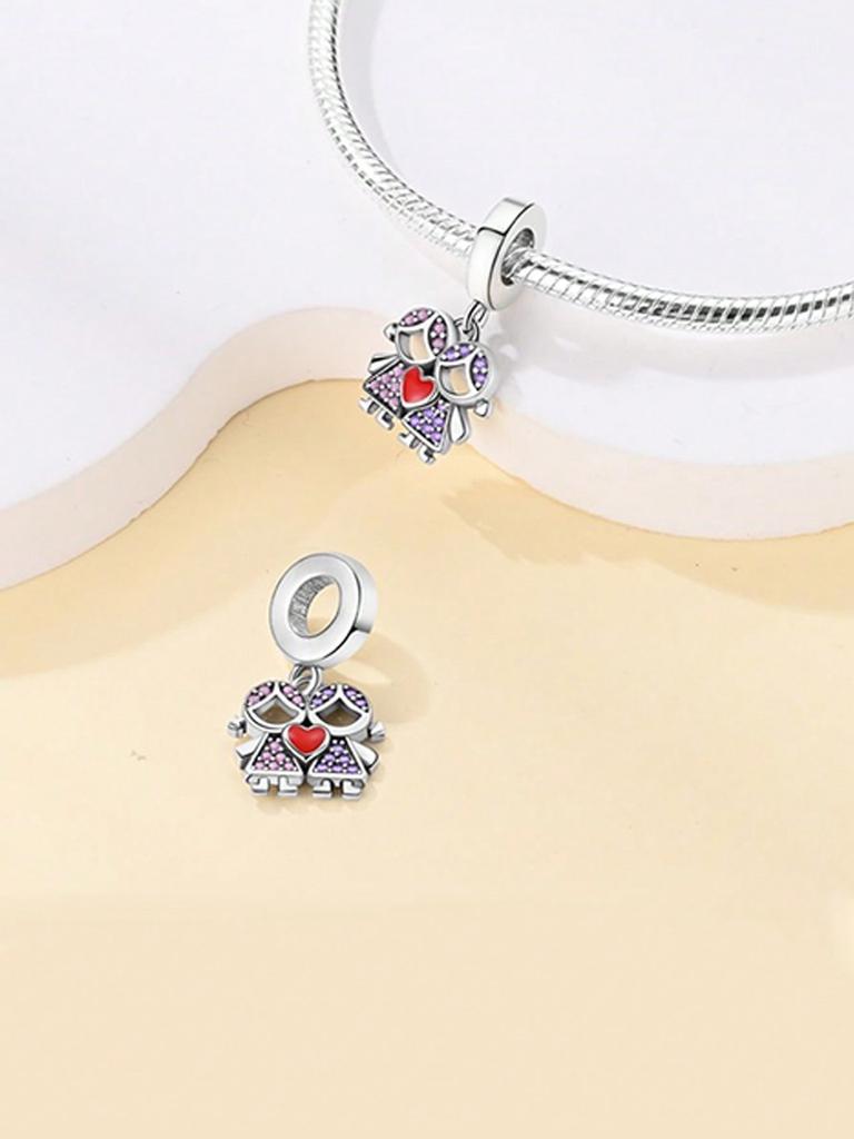 Charms Plata Backpack Flowers High Heels Beads Charm Copper Plated Fit Copperoriginal Bracelet For Jewelry Making Diy Charm