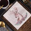 Pink Printed Paper Napkins & Placemats for Hotel Banquets and Restaurants