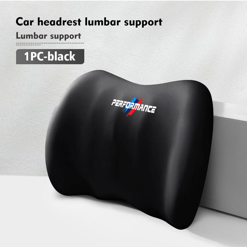 Car Headrest Lumbar Shoulder Pad Car Pillow Car Pillow Memory Cotton Lumbar Backrest Cushion For BMW E91 E92 E93 E60 F10 F30 E39
