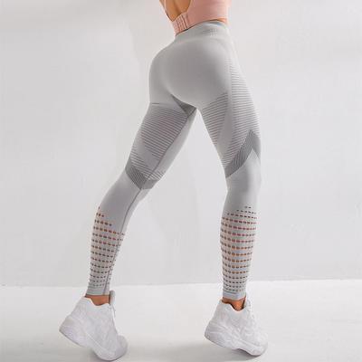 European & American High-Waist Slimming Hollowed-Out Women's Yoga Leggings