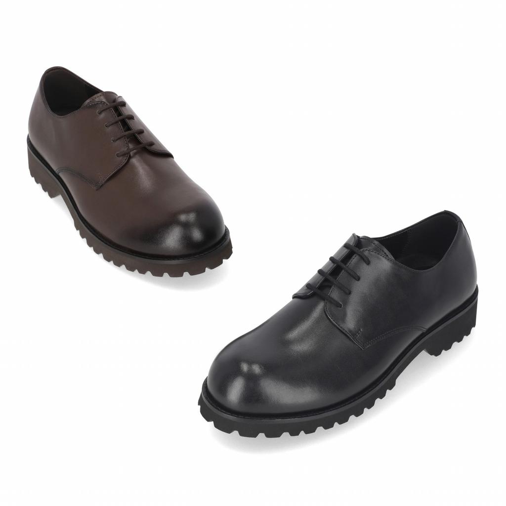 Elcanto Intense Men'S 4-Hole Round Chunky Sole Derby Dress 3.5Cm Lcmd98I413