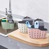 Home Storage Drain Basket Kitchen Sink Hanging Bag Adjustable Soap Sponge Hanging Drain Basket Bag Kitchen Accessories