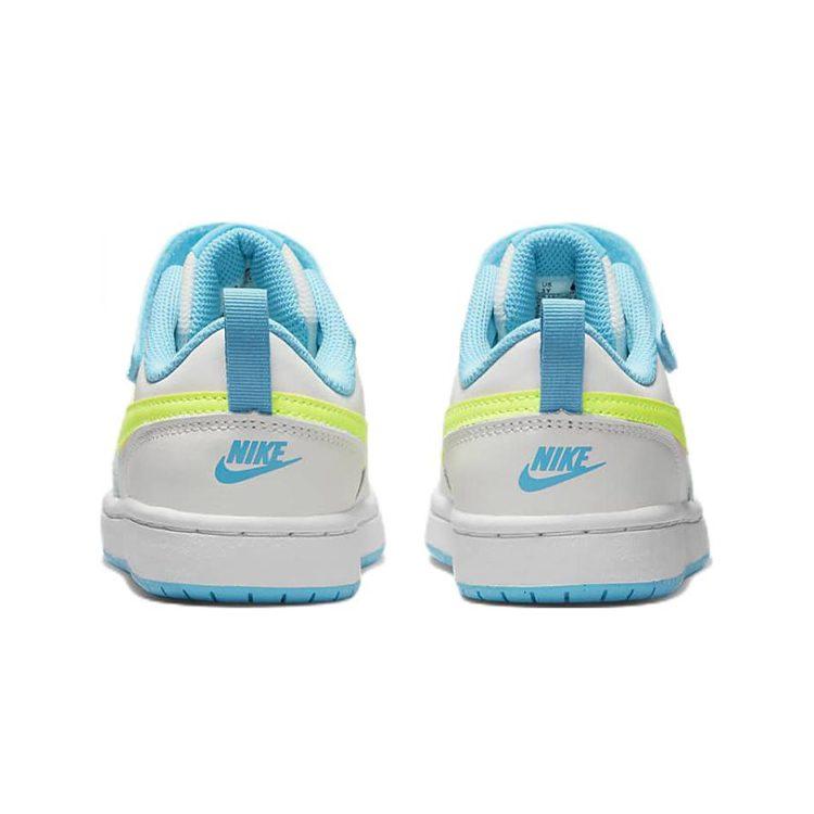Nike Court Borough Low 2 PS 'White Baltic Blue Volt' BQ5451-122