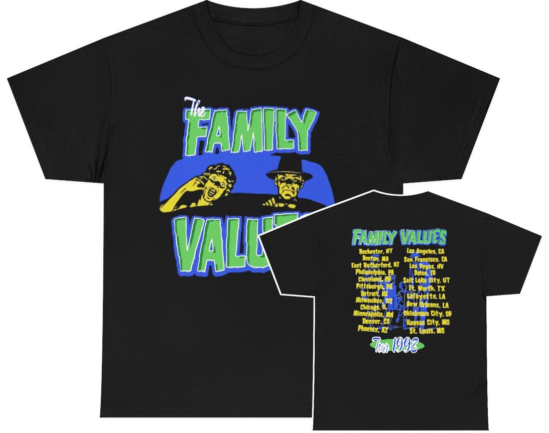 Футболка с датами тура Family Values Tour 1998 2XL