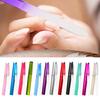 Nail File Faux Crystal Glass Non-Porous Durable Reusable Colorful Design Manicure File for Healthy Nails