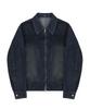 Draw Fit Contrast Washed Denim Jacket [Slate Blue]