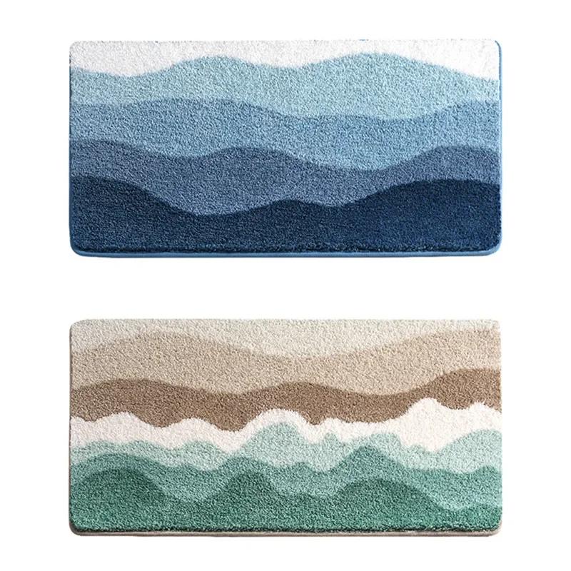 European Luxury Bath Mat, Ultra Soft & Thickened Microfiber, High Absorbency Quick Dry, Non-Slip Bathroom Rug, Home Decor Carpet