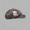 Dog Cartoon Casual Cotton Beret Hat For Women Spring Sun Hat Gift Artists For