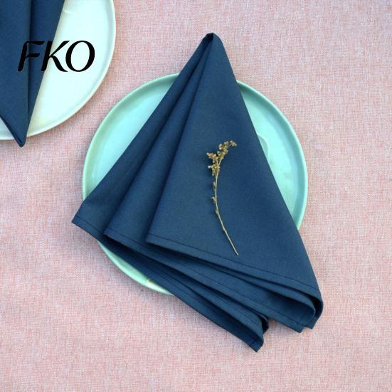 Solid Color Napkins Rustic Cloth Napkin, 16 Inch Linen Machine Reusable Washable Farmhouse Style Napkin for Wedding Bridal Shower Dining