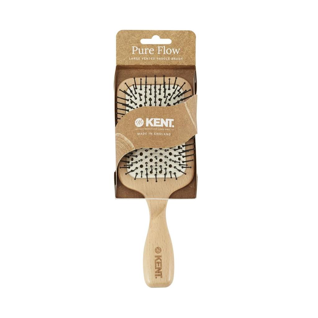 GB KENT Paddle Bent Blow Nylon Ball Quick Tangle Large FSC Hair Royal Warrant Pure Flow LPF2 Hairbrush, Brush, Brush, Brush, Pins, End, Drying,