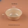 Natural Rice Husk Disposable Bowls, 500ml (100-Pack)