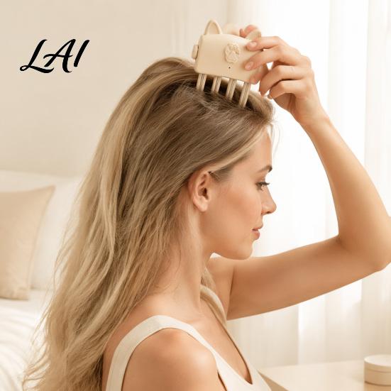 Non Damaging Hair Fluffer Heated Volume Clip for Fine Flat Hair Electric Root Lifter Comb Home Styling Accessories with 2 Heat Settings Volumizing