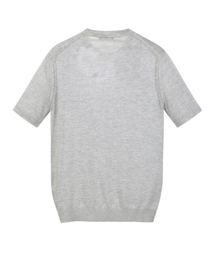 Jilseutyueoteunyuyogmaen Silk Blend Crew Neck Knit - Gray (Jnsw6B302G2)