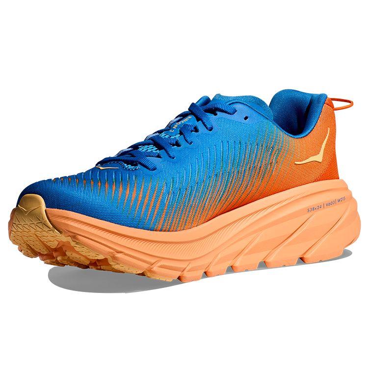 HOKA One One Rincon 3 Bequeme Stoßdämpfende Rutschfeste Langlebige Low-Top Laufschuhe Herren Sneaker Blau Orange 1121370-CSVO