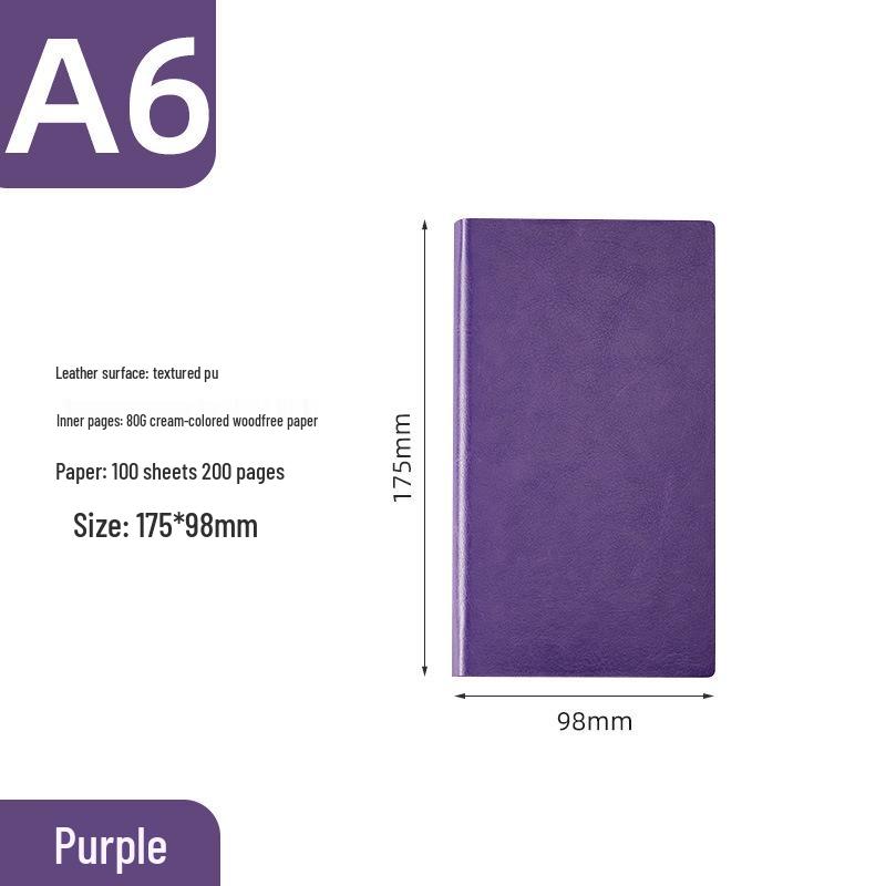 Chenshi 16K A6 Soft Cover PU Leather Student & Office Journal Notebook