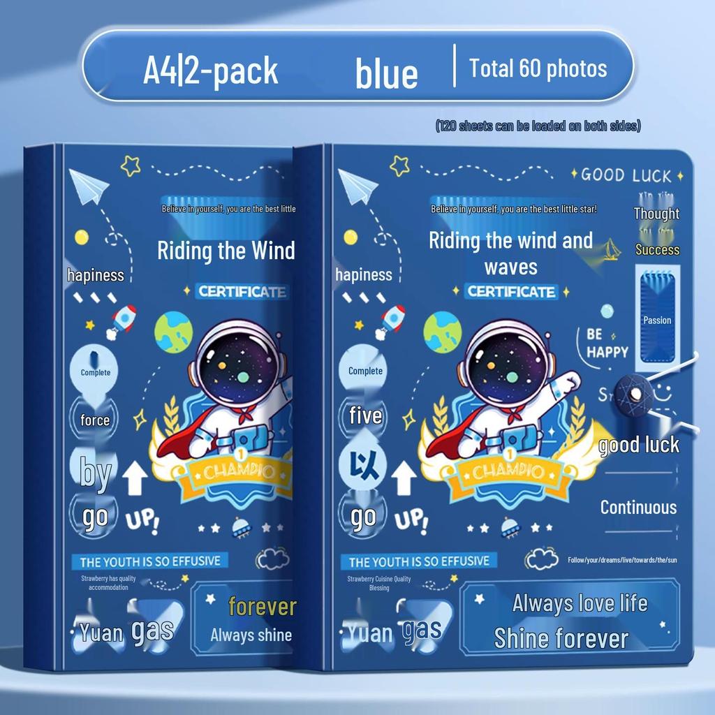 A4 Multi-Layer Transparent Document Folder with Loose-Leaf Inserts for Students