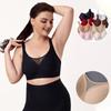 Plus Size Women Soft Support Seamless Push Up Comfortable Bra For Large Bust