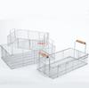 Stainless Steel Fryer Screen French Fries Frame Square Filter Net Encrypt Colander Strainers Shaped Frying Fried Mesh Basket