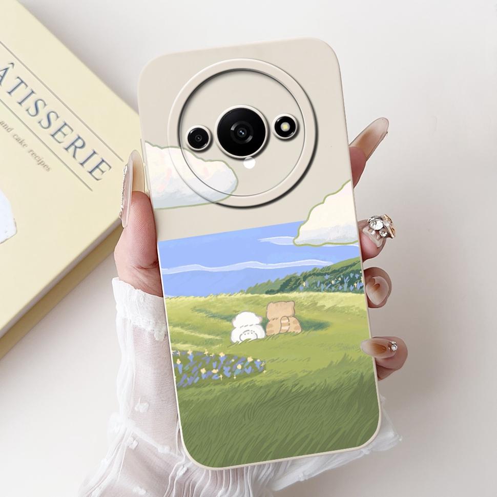 For Xiaomi Redmi A3 4G Case Luxury Art Painted Cover For Redmi A3 A2 A1 RedmiA3 RedmiA1 Phone Casing Soft Fundas ShockProof