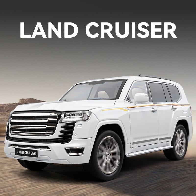 1:18 Land Cruiser LC300 SUV Alloy Car Model Diecasts Metal Offroad Vehicles Car Model Sound Light Childrens Toys Gift