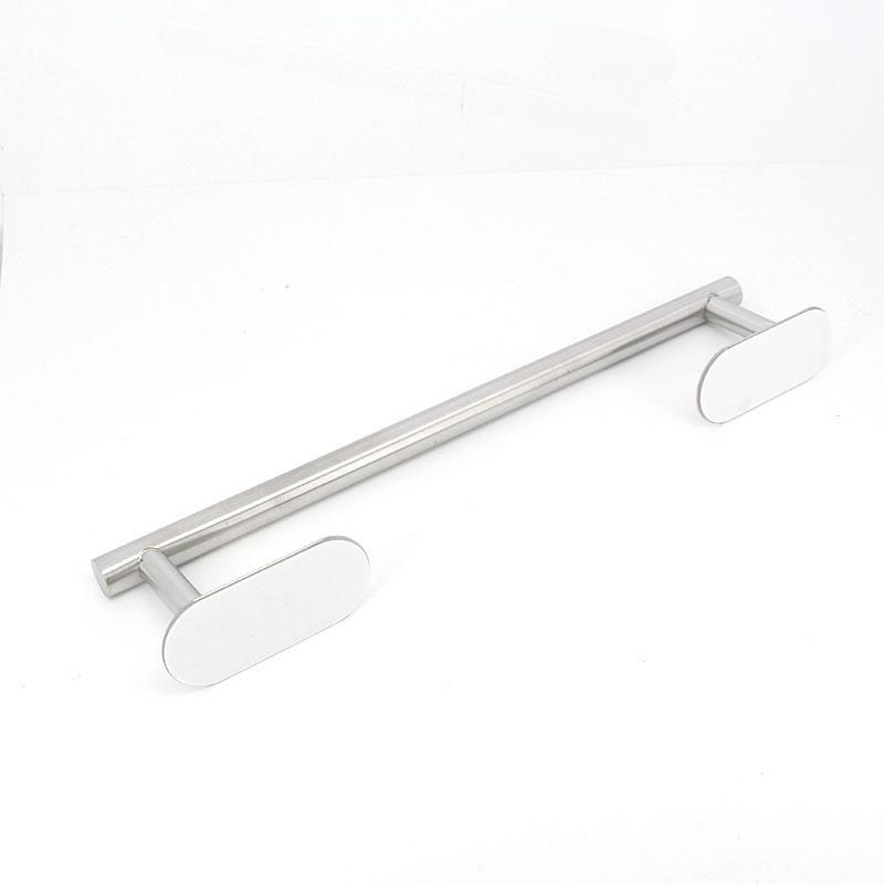 40cm stříbrný Držák na ručníky Nerezový Samolepicí Držák vrtat Bez vrtání bez hřebíků Kuchyňský regál Nástěnný Závěsný Koupelnový hardware