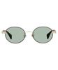 STUDIO SEVEN Oval Sunglasses Metal Frame UV Protection Unisex [Zoff] (Brown (Clear) - ZO252G02_44A1) Men's, Women's, 5220-145