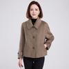 Hengyuanxiang Women's 100% Wool Double-Faced Short Coat