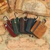 Crazy Horse Leder Retro Münzbeutel Münzbeutel Tragbar Schlüsselaufbewahrungstasche Echtes Leder Mini Tasche Hängende Bauchtasche
