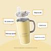 Beiding Large Capacity Insulated Straw Tumbler