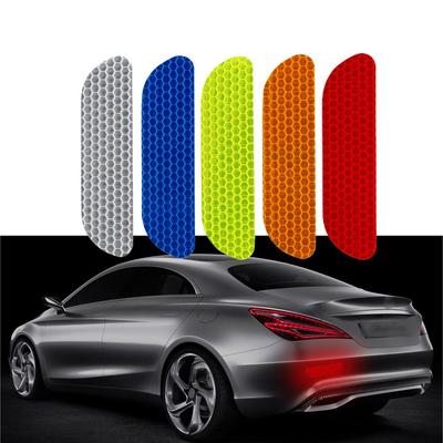 4pcs 4Pcs Universal Open Sign Safety Car Door Stickers Reflective Tape Warning Mark